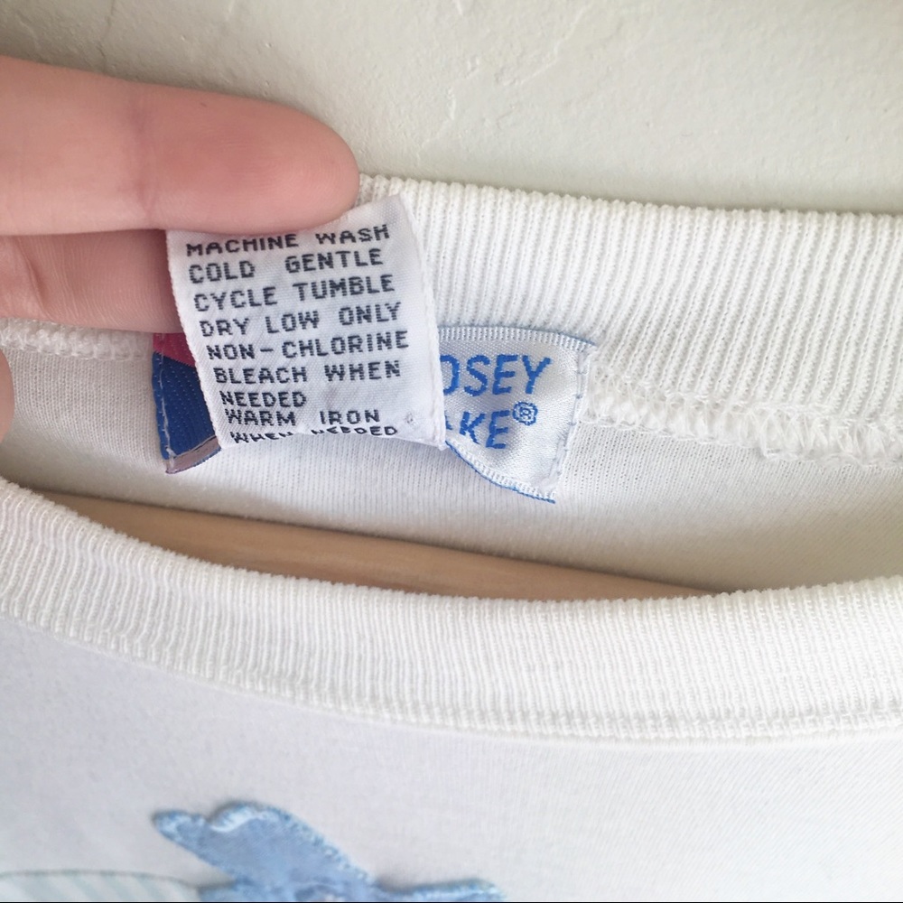 80s Vintage Patchwork Patterned Flower Top - image 4